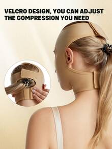 larrycard 1件装全脸塑形绷带 女士V脸瘦脸提拉面部绷带