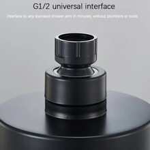 1pc High Pressure Shower Head, Bathroom Powerful Showerhead With Strong Spray, Small Silicone Nozzles, Universal Fit Works With High And Low Water Flow Showers, Bathroom Accessories