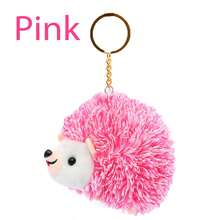 12cm毛絨刺蝟鑰匙扣掛飾，可愛動物鑰匙圈袋裝飾，背包配飾 - 12cm/4.72in - 查看 12