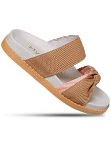 My ToT Women Flip-Flops - 駝色 - 查看 7