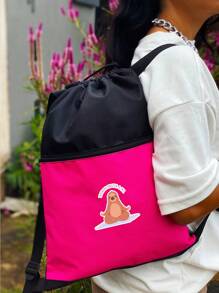 Men Tote Bags - 玫紅色 - 查看 2