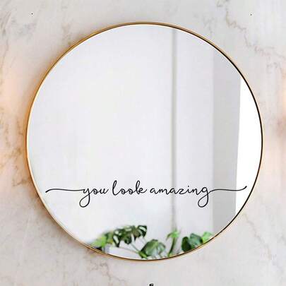 You Look Stunning. Introduction: Mirror Wall Sticker,Stickers,Wall Decal, Vinyl Decal For Home Decorations,Spring Decoration Items Refresh Your Home,Rama Decoration Stickers Gifts Birthday Graduation