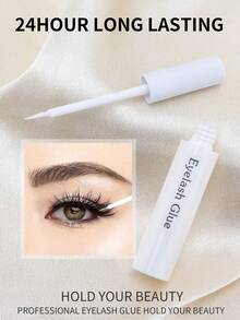 1pc False Eyelash Glue 6ml, Super Strong Hold Strip Eyelash Glue - Long Lasting Quick Drying Non-Irritating Eyelash Extension Glue For Sensitive Eyes - Best Waterproof Sensitive Glue, Latex Free Waterproof Formula - Clear Eyelash Glue For Any Eyelashes