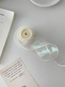 4cm Iridescent Organza High-End Elastic Ruffle Bubble Pleated Ribbon For Cake, Birthday Box, Gift Wrapping, Decorations, Flower Arrangements, DIY Bow, Mother's Day, Valentine's Day, Goddess Festival, And Other Festive Occasions - Multicolor - View 15