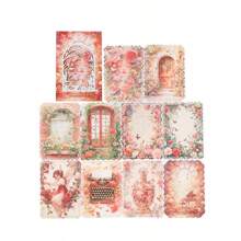 MOCARD 1 Gói 10 Tờ Hoa Và Cô Gái Rỗng Ren Chất Liệu Album Giấy Giấy Cắt Dán Thẩm Mỹ Phụ Kiện Thẻ Rác Nghệ Thuật Tạp Chí Thiết Kế Giấy Trường Văn Phòng Phẩm đồ Dùng - Một cỡ - Xem 14