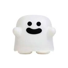 1入組BOO鬼臉燈，創意USB可充電感應式夜燈，卡通計時睡眠陪伴燈，臥室氛圍燈，床頭燈，裝飾夜燈，送禮佳品 - 可愛BOO幽靈燈-白色 - 查看 6