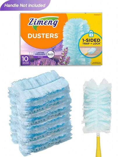 40pcs/30pcs/20pcs/10pcs/5pcs/1pc Electrostatic Dust Brush Head Refills, Household Dust Removal Brush Heads Replacement,Dust Removal Duster, Ceiling Fan Dust Removal Duster, Multi Surface Replacement With Lavender Fragrance, Duster Heads Refills For Laundry, Furniture, Car, Keyboard, (Handle Not Included), Cleaning Supplies, Cleaning Tool, Christmas Supplies