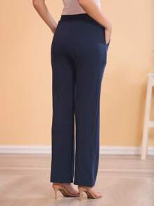 Women Pants - 藏蓝色 - 查看 2