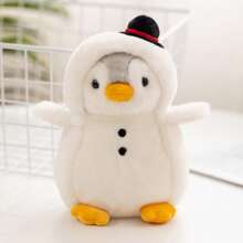1 pieza Muñeco de peluche animal pingüino de 20 cm/7.8 pulgadas, regalo de cumpleaños, regalo de Navidad, muñeco de peluche animal, decoración del hogar, recuerdo de evento - Multicolor - Ver 6