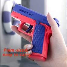 1 pieza Pistola de agua de verano para niños M1911 sin electricidad, pistola de alta presión totalmente automática, juguete de playa para niños y niñas