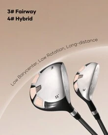 Complete Golf Clubs Package 8 Club Set For Men Woman Right Handed, True Temper Steel Shafts, Putter, Stand Bag & 3 H/C's Bonus Head - 粉色 - 查看 4