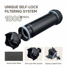 Bình pha cà phê Pháp cầm tay nguyên bản, cách nhiệt, cốc du lịch bằng thép không gỉ, cách nhiệt - Đỏ - Xem 8