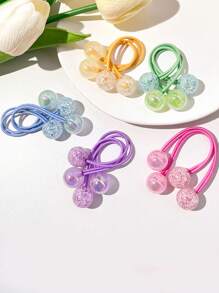 14pcs Colorful Scrunchies For Girls - Multicolor - View 5