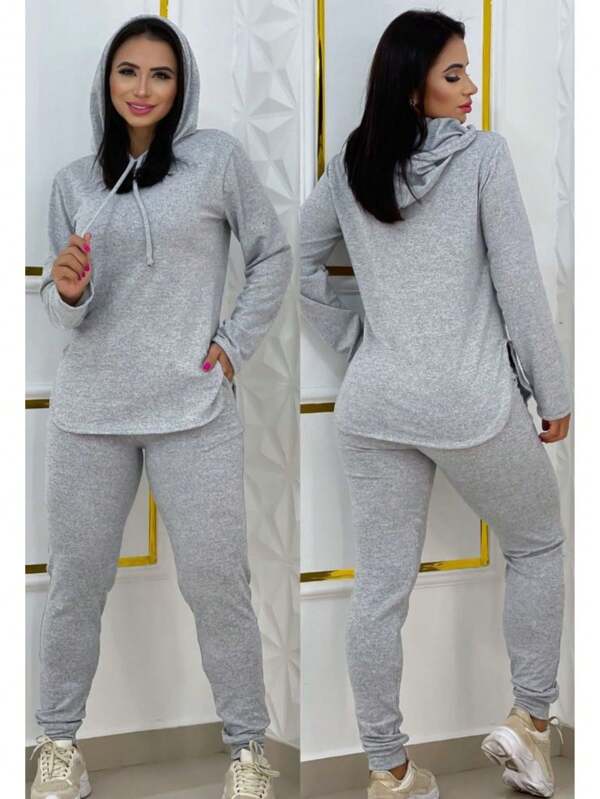 conjunto de frio feminino lanzinha com capuz