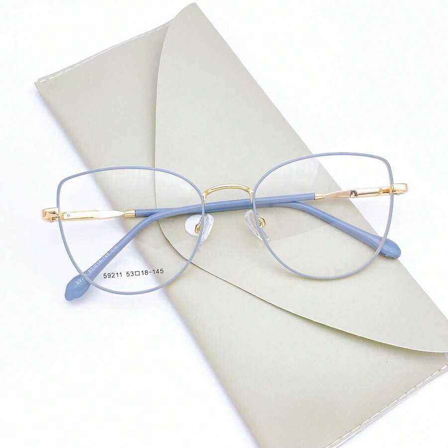 Women Fashion Glasses - 藍色 - 查看 1