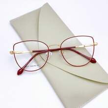 Women Fashion Glasses - 酒紅色 - 查看 1