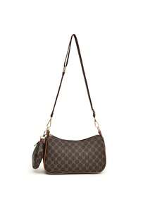 Retro Printed Handbag 2024 New Pillow Tide Shoulder Cross-Body Bag Mother Small Square Bag With Foreign Flavor - Brown - View 7