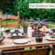 Effective Mosquito Repellent And Fly Repellent Fan With Soft Blades, Ideal For BBQ And Picnic Nights (2 Packs) - Black - View 6