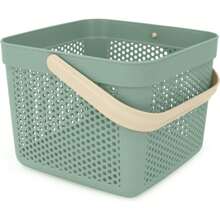 Inde Multipurpose Plastic Basket 27X27X21Cm Practical And Compact | Multipurpose Plastic Basket Modern And Elegant Style, Easy To Carry And Versatile Design, Perfect For The Home - Multicolor - View 6