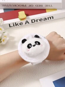 1/3 piezas Monedero de animal de dibujos animados - Monedero de felpa de panda, conejo, rana, abeja, billetera con muñeca para niños, bolsa con cierre para monedas, regalo creativo para niños en Navidad/Cumpleaños - Multicolor - Ver 8