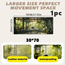 1入組，雙面皮革材質，長方形鼠標墊，現代藝術，可愛貓咪桌墊，動漫可愛桌墊，遊戲鼠標墊，大號鼠標墊，動漫桌墊，適用於電腦和電競鍵盤墊，客廳臥室辦公室配件裝飾性桌面理想禮品 - 彩色 - 查看 13