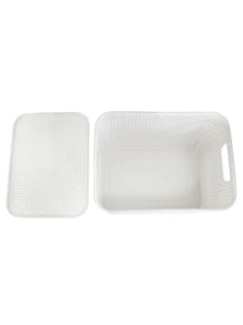 Storage And Organizer Bins - 白色 - 查看 3