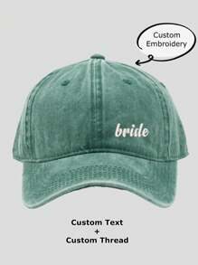 Embroidered 'Bride' & 'Babe' Hats For Bachelorette Celebrations, Bridal Party Baseball Caps - Vintage Baseball Cap - View 8