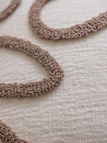 Cirelle 1 件波西米亚风格装饰枕套（不含枕芯），采用几何条纹蓬松珊瑚绒工艺和灯芯绒靠背垫套，适合客厅沙发和卧室四季礼物生日毕业 - 彩色 - 查看 9