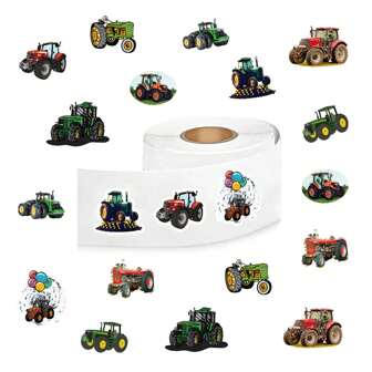 500pcs/Roll Tractor Graffiti Stickers, Suitable For Laptop, Skateboard, Refrigerator, Notebook, Helmet, Motorcycle, Water Bottle, Phone, Guitar, Scrapbook, Party Decorations And Gifts