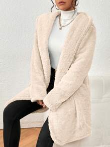Women Winter Coats - 白色 - 查看 3