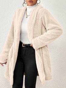Women Winter Coats - 白色 - 查看 6
