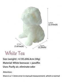 立體小熊狗造型香薰蠟燭，臥室裝飾和創意生日禮物，清新空氣 - 彩色 - 查看 8