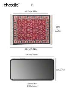 choxila 1pc Table Coaster, Table Mat, Fabric Tassel Carpet Coaster, Coffee Mat For Table Desk Cup