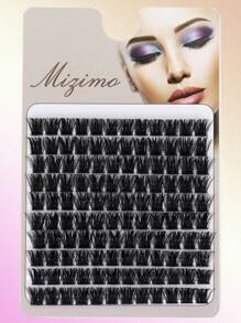 120 peças/168 peças Cílios Postiços Pretos DIY, Cílios Falsos de Vison 150D, Cílios em Cachos Grossos, Extensão de Cílios em Cachos com Enrolamento C/D, Cachos de Cílios, Cílios Individuais, Cílios, Cílios Falsos