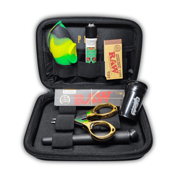 Kit Fumo Puff Completo Seda Raw Potinho Cultura Dab Tesoura Dobravel Clipper Piteira Cuia de Silicone