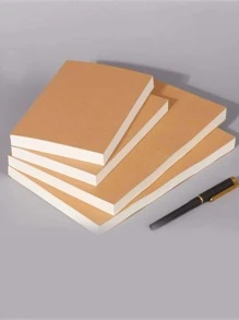Extra Thick 200-Page Blank Notebook - Ideal For Drafting, Drawing & Sketching | Retro Style Large Notepad