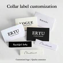 Etiqueta de ropa tejida personalizada, etiqueta de ropa con logotipo personalizado, 50 piezas/100 piezas por set, sello, multifuncional, ornamental exquisita, elegante, moderna, personalizada a medida, única, regalos ideales para él, ella, familia, novio, novia, papá, mamá para aniversarios, para el Día del Niño, para cumpleaños, para el Día de la Madre, para el Día del Padre, para bodas, para inauguración de la casa, escuela, hogar, oficina, salón de té, sala de estar, comedor, artículos escolares