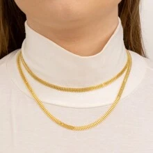Women Chain Necklaces - 金色 - 查看 1