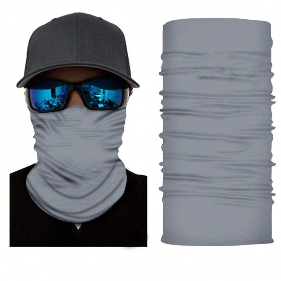 Jordefano Face Cover Mask Neck Gaiter Pack Of 5 UV Tube Warmers - Xám - Xem 1