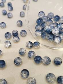 50pcs Two-Color Glass Beads, Round Loose Spacer Beads For DIY Bracelet, Necklace Or Earring Making, Ideal As Gift For Friends Or Mom - Two-color Popping Beads - View 20