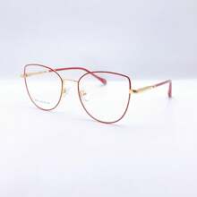 Women Fashion Glasses - 酒紅色 - 查看 2