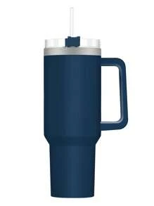 كوب عازل محكم من الفولاذ المقاوم للصدأ سعة 40 أونصة مع غطاء وقش للمشروبات الباردة، للمهتمين بالترطيب ،القهوة، الرياضات الخارجية والسفر للعودة إلى المدرسة