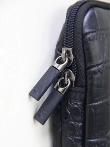 Funda ultra delgada y cómoda compatible con portátiles de 13/13,3 pulgadas Pro y Air, estuche protector de viaje, estuche protector de portátil, estuche protector de portátil de PU con estampado de cocodrilo, compatible con modelos M4/M3/M2/M1 de 2024 a 2021, color negro compatible con MacBook