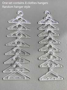 1个PS材质首饰收纳架，创意挂钩设计，可拆卸耳环收纳架，适用于卧室，情人节、开学季礼物，房间装饰 - 無色 - 查看 10