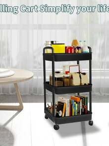 Nergo Carrito Plegable Con Ruedas Carrito Organizador 3 Niveles Estante Organizador Muebles Para Baño Estantes Organizadores Muebles Para Recamara Carrito Auxiliar  Organizador De Baño Muebles De Cocina Alacenas Para Despensa Mueble Organizador Organizador Para Baño Anaquel Plastico Organizador De Metal Mueble Organizador Para Baño Carrito De Bar Mueble De Cocina Mueble Lavanderia Mueble Blanco Organizador Remates De Almacén Lavadero  Almacenamiento De Suministros De Pintura Juego De Almacenamiento De Cocina Estanterías Isla De Almacenamiento & Carritos Trolly Cart With Wheels Home Office Essentials Cart With Wheels Wheeled Cart Regalos Para Niños Regalos Para Mujeres Festival De Estudiantes   #Hotsale #Sheinhotmayo #ordenytidiness #hogarordenado - Negro - Ver 7