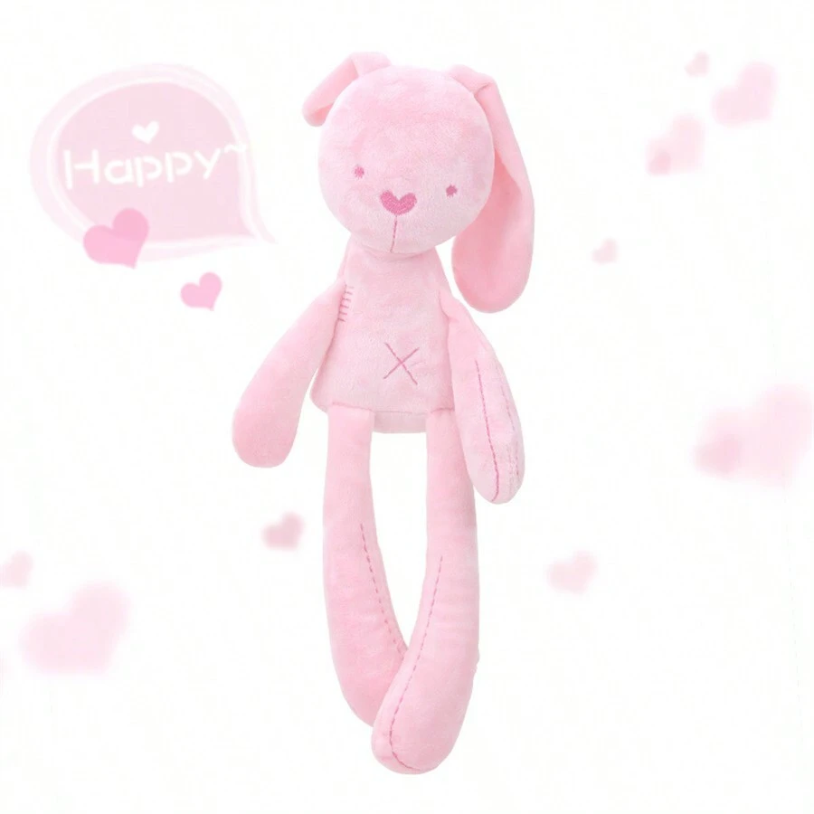 1pc Baby Doll Plush Rabbit Doll, Soft And Comforting, Suitable For Children's Gifts