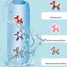 60pcs Balloon Dog Cartoon Graffiti Stickers Decoration, Cell Phone Case, Guitar, Skateboard, Car Luggage Stickers - Multicolor - View 5
