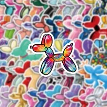 60pcs Balloon Dog Cartoon Graffiti Stickers Decoration, Cell Phone Case, Guitar, Skateboard, Car Luggage Stickers - Multicolor - View 3