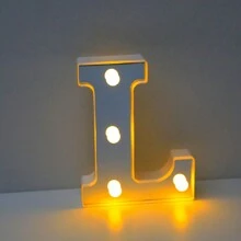 1 pieza 21/16cm Lámpara de letra, lámpara de decoración de escritorio, lámpara de letra de lentejuelas brillantes, regalo sorpresa para amigas, hermanas, novios, padres, niñas, lámpara de decoración de cocina, lámpara de atmósfera de restaurante, lámpara de atmósfera de dormitorio romántico luminoso, luz rosa de color cálido, regalo favorito y popular de luz nocturna, regalo de cumpleaños, lámpara de atmósfera de fiesta, lámpara de decoración de cumpleaños feliz, lámpara de fiesta - amarillo - Ver 35