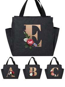 1 Pc Insulin Cooler Travel Case For Portable Handbag Insulated Cooling Organizer Bag For Insulin Pen And Other Medication Supplies School Organizer Bags Teacher Storage Bags Classroom Bags Classroom Organizer BagsLunch BagWomanLunch Box Bag For Women LadiesSchool Supplies Stuff Accessories - Black - View 1